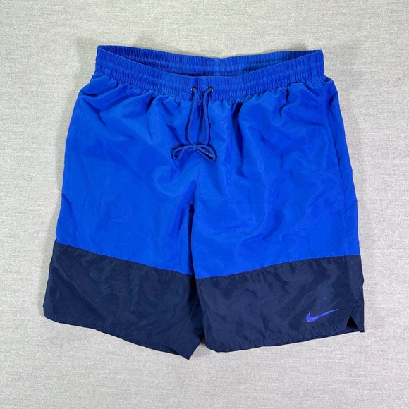 Nike Other - Nike Swim Trunks Men's Size XL Blue ColorBlock Lined Volley Shorts Beach Wear
